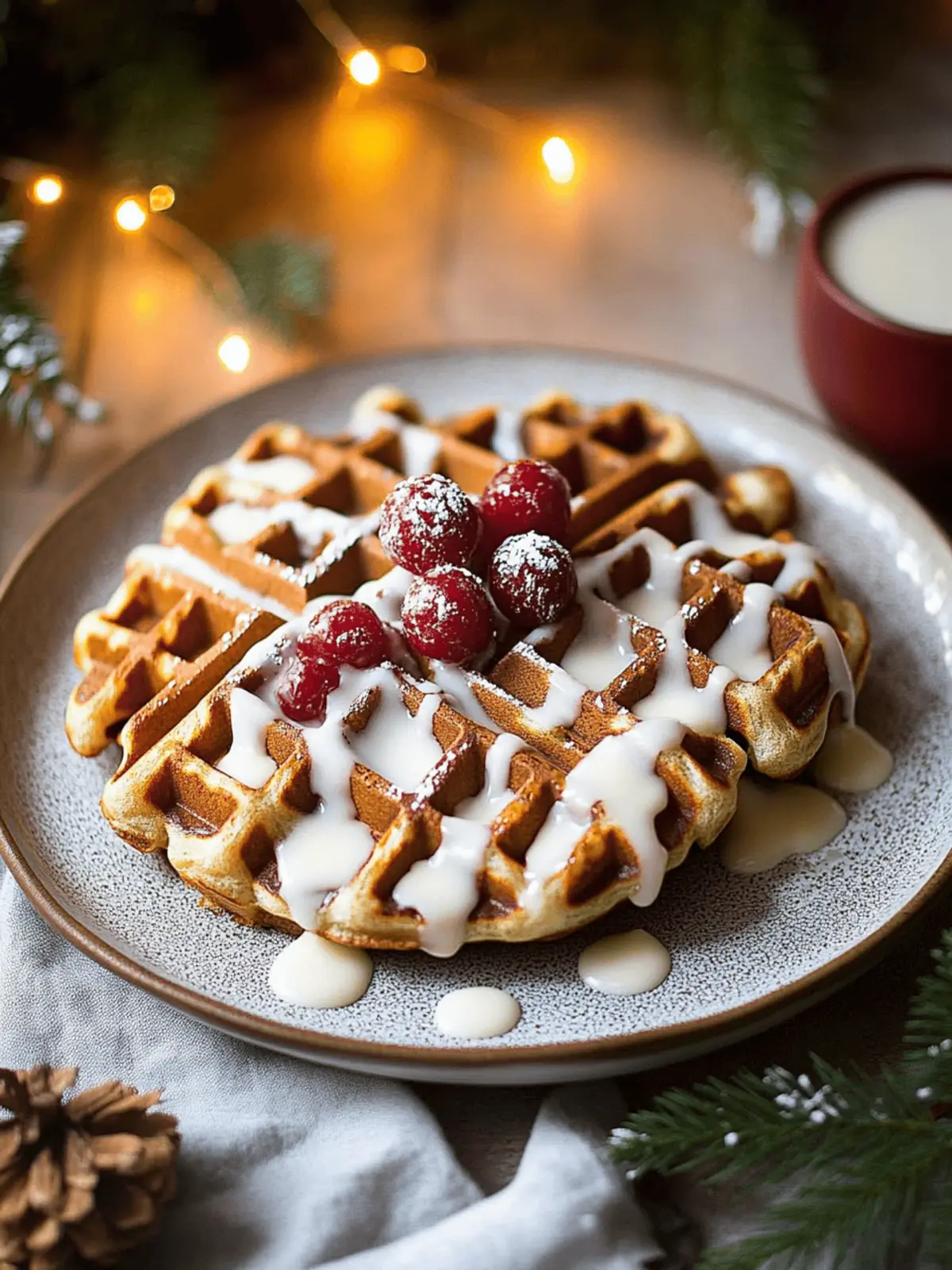 Quick Holiday Gingerbread Waffles: Your 20-Minute Festive Treat